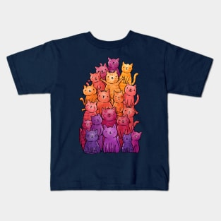 Cats pile Kids T-Shirt